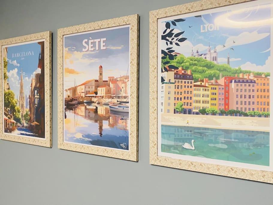Le Calypso, Magnifique Appartement Piscine Et Vue Somptueuse Sète Eksteriør billede